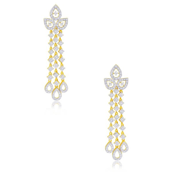 Nishita Dangling diamond earrings