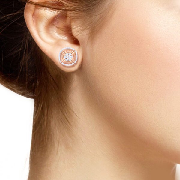 Madeline elegant diamond earrings - Image 4