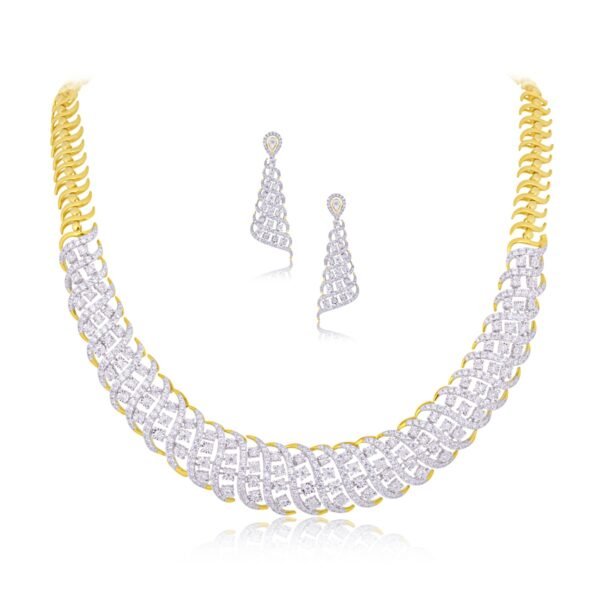 Jade diamond necklace-2