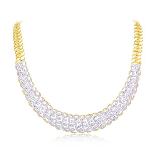 Jade diamond necklace-2 - Image 2