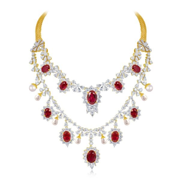 Glorious Rubies necklace set