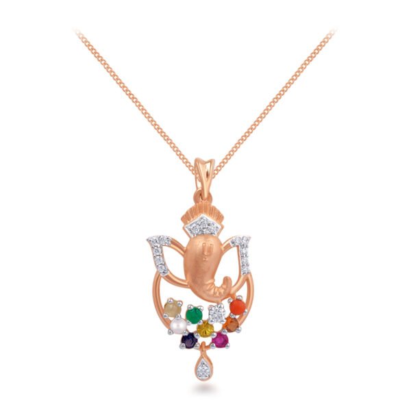 Navrangi Ganesh pendant