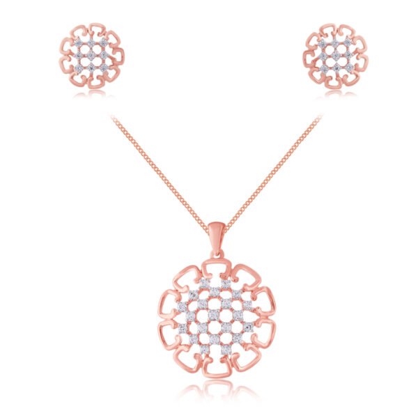 Floriana Lattice pendant set