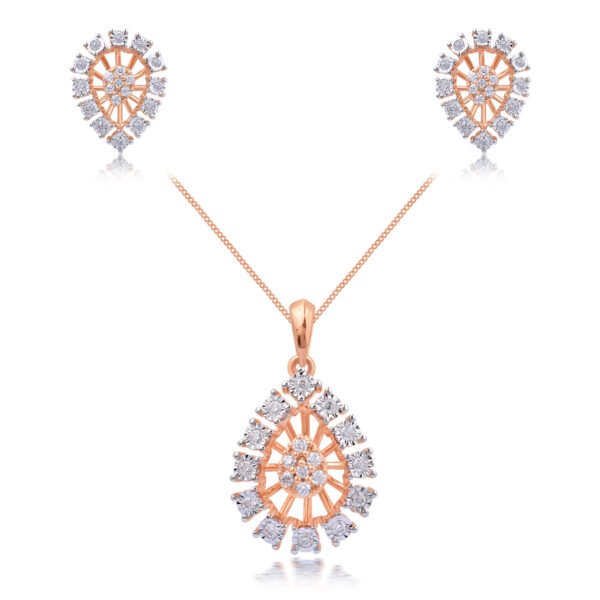 Spectacular Droplet diamond pendant