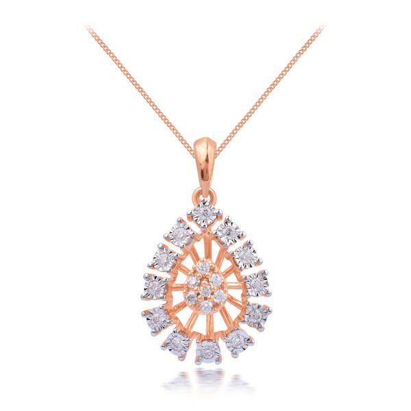 Spectacular Droplet diamond pendant - Image 2