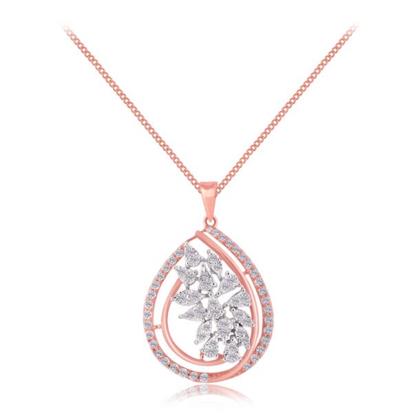 Glistening Florella diamond pendant - Image 2