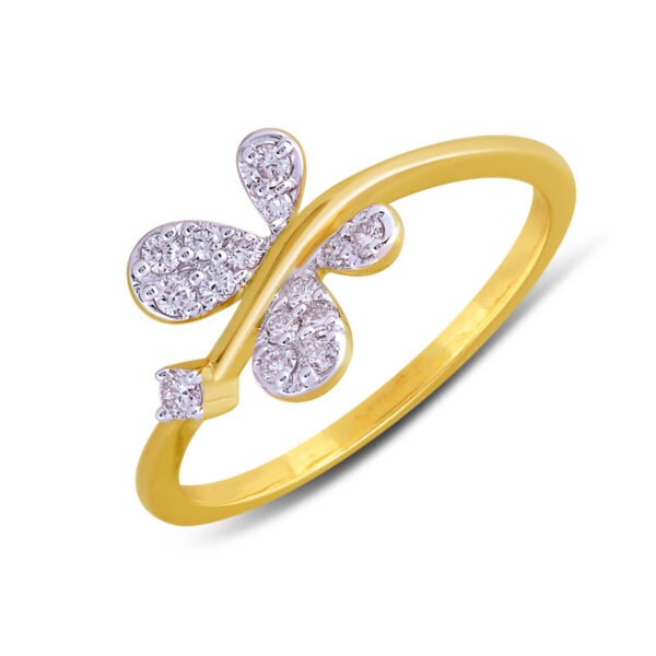 Serene Butterfly Diamond Ring