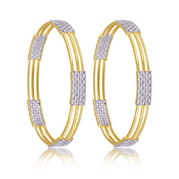 Luna glistening diamond bangles