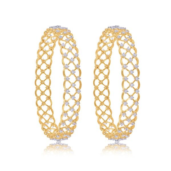 Roshni Glittering diamond bangles