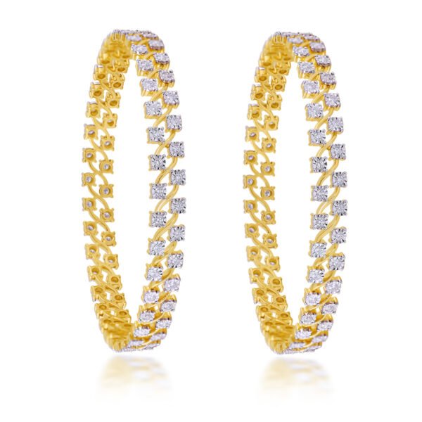 Dual Symphony diamond bangles