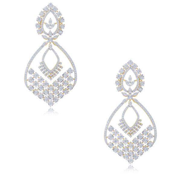 Poised diamond earrings