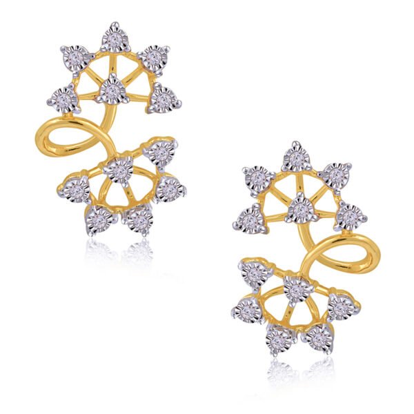 Multiflora sparkle diamond earrings