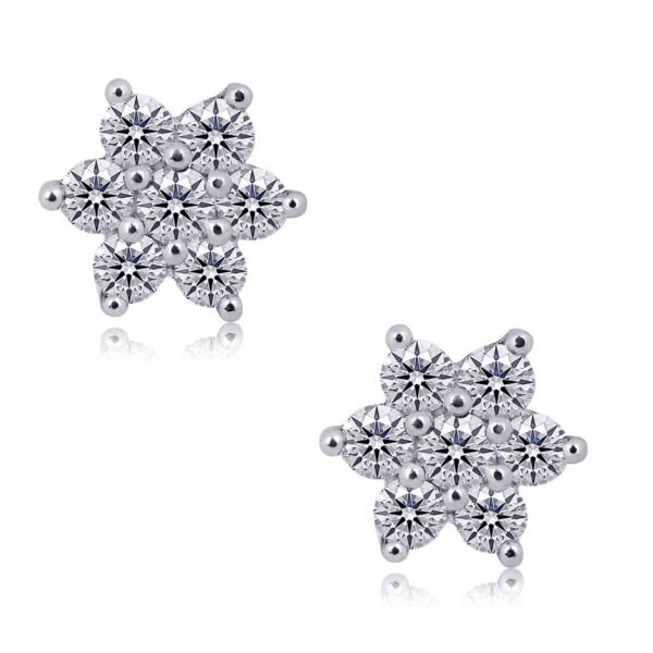 Brilliant star diamond earrings