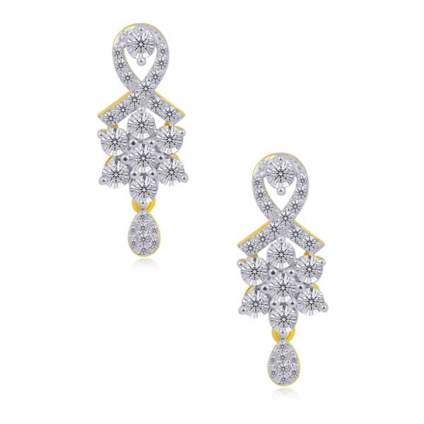 banneton diamond earrings