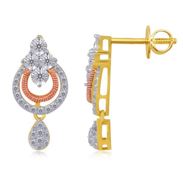 Graceful arc daimond earrings - Image 2