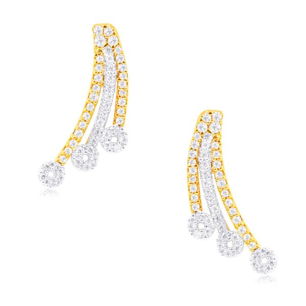 Saha Delightful diamond earrings